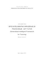 Opće inteligentno okruženje za poučavanje - GIFT tutor