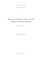 Spectral formulation of the critical depth theory