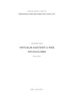Virtualni asistenti u web aplikacijama