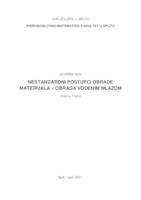 Nestandardni postupci obrade materijala - obrada vodenim mlazom