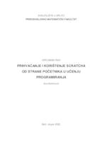 Prihvaćanje i korištenje Scratcha od strane početnika u učenju programiranja