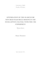 Optimisation of the search for new high mass Higgs bosons in the four-lepton channel with the CMS experiment