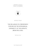 The influence of atmospheric forcing on the interannual variability of the Adriatic mean sea level