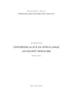 Usporedba alata za upravljanje Javascript modulima