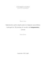 Optimization and in-depth analysis of alginate nanocellulose hydrogels for 3D printing of vascular and integumentary systems