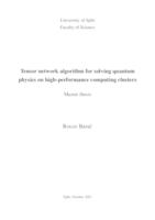 Tensor network algorithm for solving quantum physics on high-performance computing clusters