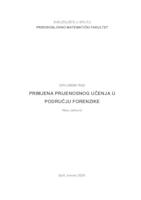 Primjena prijenosnog učenja u području forenzike