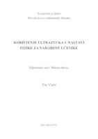 Korištenje ultrazvuka u nastavi fizike za nadarene učenike