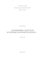 Antimikrobna aktivnost kvaternih fosfonijevih spojeva