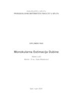 Monokularna Estimacija Dubine