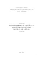 Antikancerogeni potencijal kompleksnih spojeva prijelaznih metala