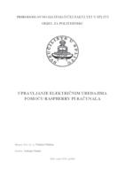 Upravljanje električnim uređajima pomoću Raspberry Pi računala