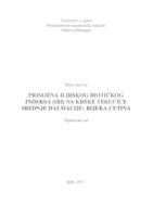 Primjena Ilirskog biotičkog indeksa (IBI) na krške tekućice Srednje Dalmacije: rijeka Cetina