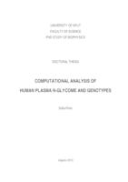 Computational analysis of human plasma N-glycome and genotypes