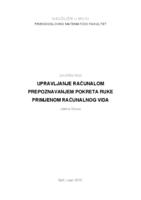 Upravljanje računalom prepoznavanjem pokreta ruke primjenom računalnog vida