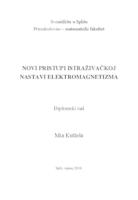 Novi pristupi istraživačkoj nastavi elektromagnetizma