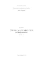 Omega-3 masne kiseline u metabolizmu