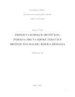 PRIMJENA ILIRSKOG BIOTIČKOG INDEKSA (IBI) NA KRŠKE TEKUĆICE SREDNJE DALMACIJE: RIJEKA ZRMANJA