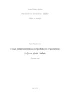 Uloga mikrominerala u ljudskom ogranizmu: željezo, cink i selen