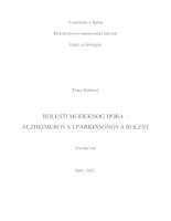 prikaz prve stranice dokumenta Bolesti modernog doba - Alzheimerova i Parkinsonova bolest
