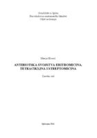 prikaz prve stranice dokumenta Antibiotska svojstva eritromicina, tetraciklina i streptomicina
