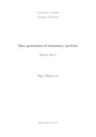 prikaz prve stranice dokumenta Mass generation of elementary particles