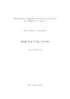 prikaz prve stranice dokumenta Matematički centri
