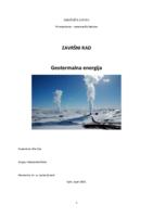 prikaz prve stranice dokumenta Geotermalna energija