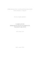 prikaz prve stranice dokumenta Varijante Hermite-Hadamardove nejednakosti