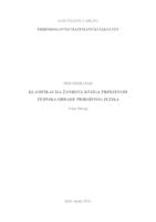 prikaz prve stranice dokumenta Klasifikacija žanrova knjiga primjenom tehnika obrade prirodnog jezika