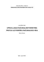 prikaz prve stranice dokumenta Upravljanje računalom pokretima prstiju uz podršku računalnog vida