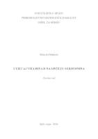 prikaz prve stranice dokumenta Utjecaj vitamina D na sintezu serotonina