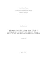 prikaz prve stranice dokumenta Primjena biološke terapije u liječenju atopijskog dermatitisa