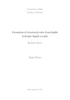 prikaz prve stranice dokumenta Formation of structural color from lipidic lyotropic liquid crystals