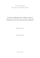 prikaz prve stranice dokumenta Analiza problema triju tijela pomoću BiLSTM neuralne mreže