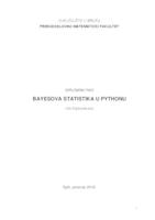 prikaz prve stranice dokumenta Bayesova statistika u Pythonu