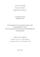 prikaz prve stranice dokumenta Development of an extended amino acid hydrophobicity scale