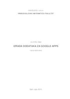 prikaz prve stranice dokumenta Izrada dodataka za Google Apps
