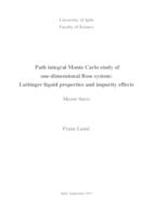prikaz prve stranice dokumenta Path integral Monte Carlo study of one-dimensional Bose system: Luttinger liquid properties and impurity effects