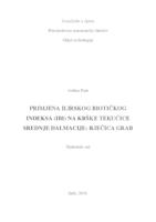 prikaz prve stranice dokumenta Primjena Ilirskog biotičkog indeksa (IBI) na krške tekućice srednje Dalmacije: rječica Grab