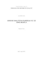 prikaz prve stranice dokumenta Osnove analitičkih modela 1D i 2D Ising modela