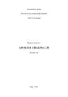 prikaz prve stranice dokumenta Maslina u Dalmaciji