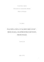 prikaz prve stranice dokumenta Palmina pipa i palmin drvotoč-biologija, rasprostranjenost, ekologija