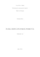 prikaz prve stranice dokumenta Flora zidina splitskog područja