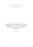 prikaz prve stranice dokumenta Primjena Ilirskog biotičkog indeksa (IBI) na krške tekućice Srednje Dalmacije: rijeka Zrmanja